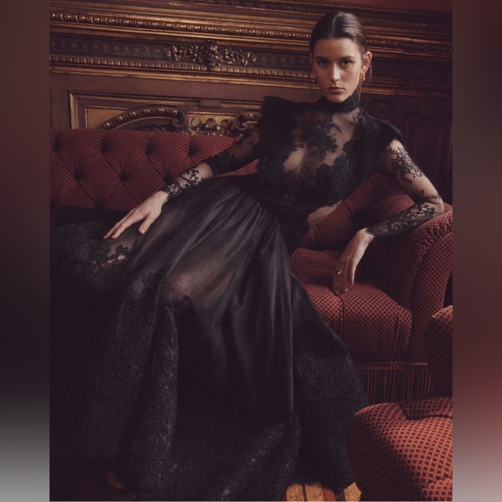 Zimmermann Runway Sensory Lace Linen and Silk Gown - Picture 2 of 16